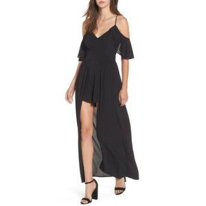 Socialite Cold Shoulder Maxi Romper